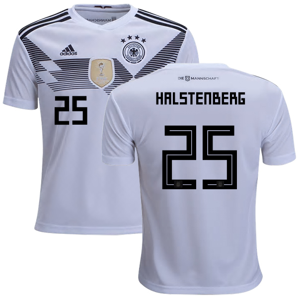 Germany #25 Halstenberg White Home Kid Soccer Country Jersey